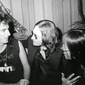 Alice Cooper, John Lennon, and Bernie Taupin